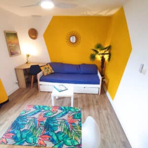 Que vous soyez voyageur, professionnel en déplacement, stagiaire ou accompagnant pour le CHU, vous apprécierez l'ergonomie et la praticité de ce petit pied-à-terre.